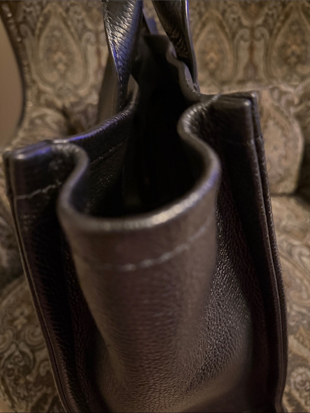 Marc Jacobs Black Pebbled Leather The Tote Bag - Picture 8 of 8